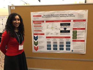 Christina Azmy at the NC State Graduate Research Symposium.
