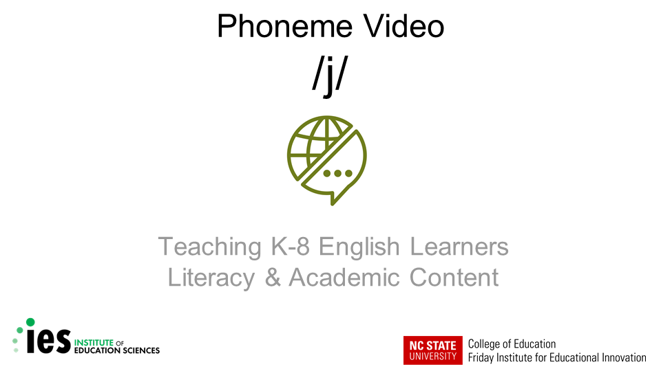 Phoneme Video /j/