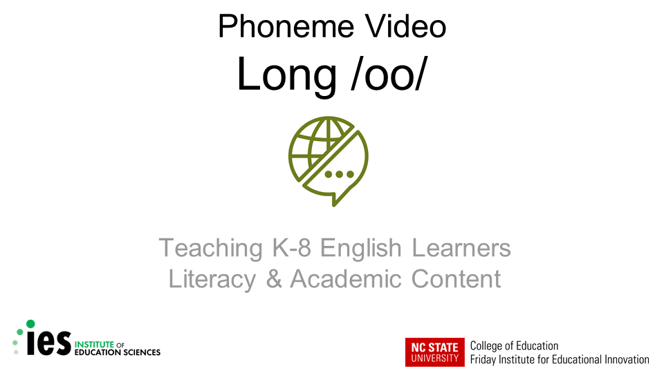 Phoneme Video Long /oo/